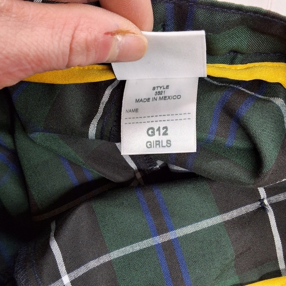 Columbia Green and Blue Wrap Skort Casual Mini - Picture 4 of 17